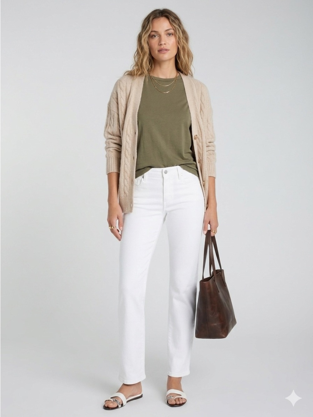 Liverpool Jeans Company White Straight Leg Jeans